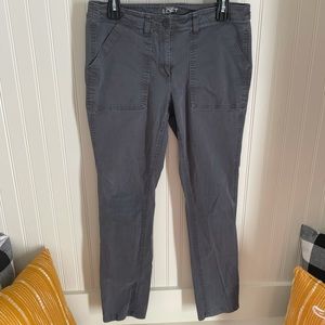 Ann Taylor Loft Gray Cargo Pants Modern Straight
